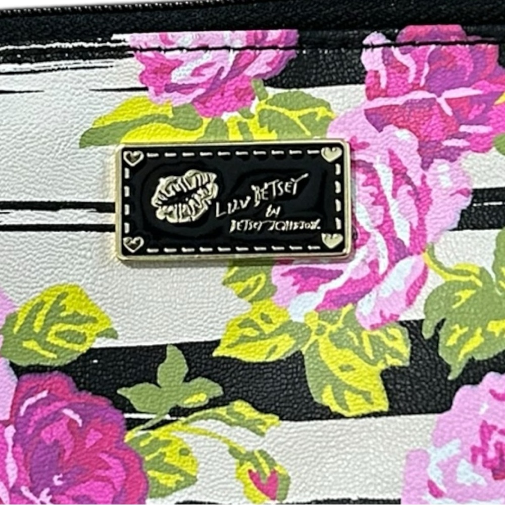 LUV Betsey by Betsey Johnson Floral Stripe Crossbody Bag - Picture 6 of 7